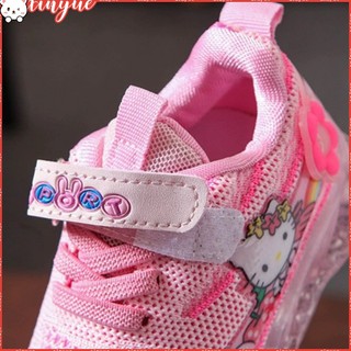 Giày Thể Thao Hello Kitty Có Đèn Led Cho Bé Size 21-30