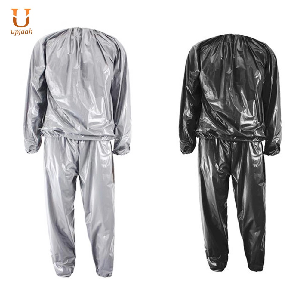 Set đồ xông hơi giảm cân dáng rộng mặc tập thể hình màu bạc size L