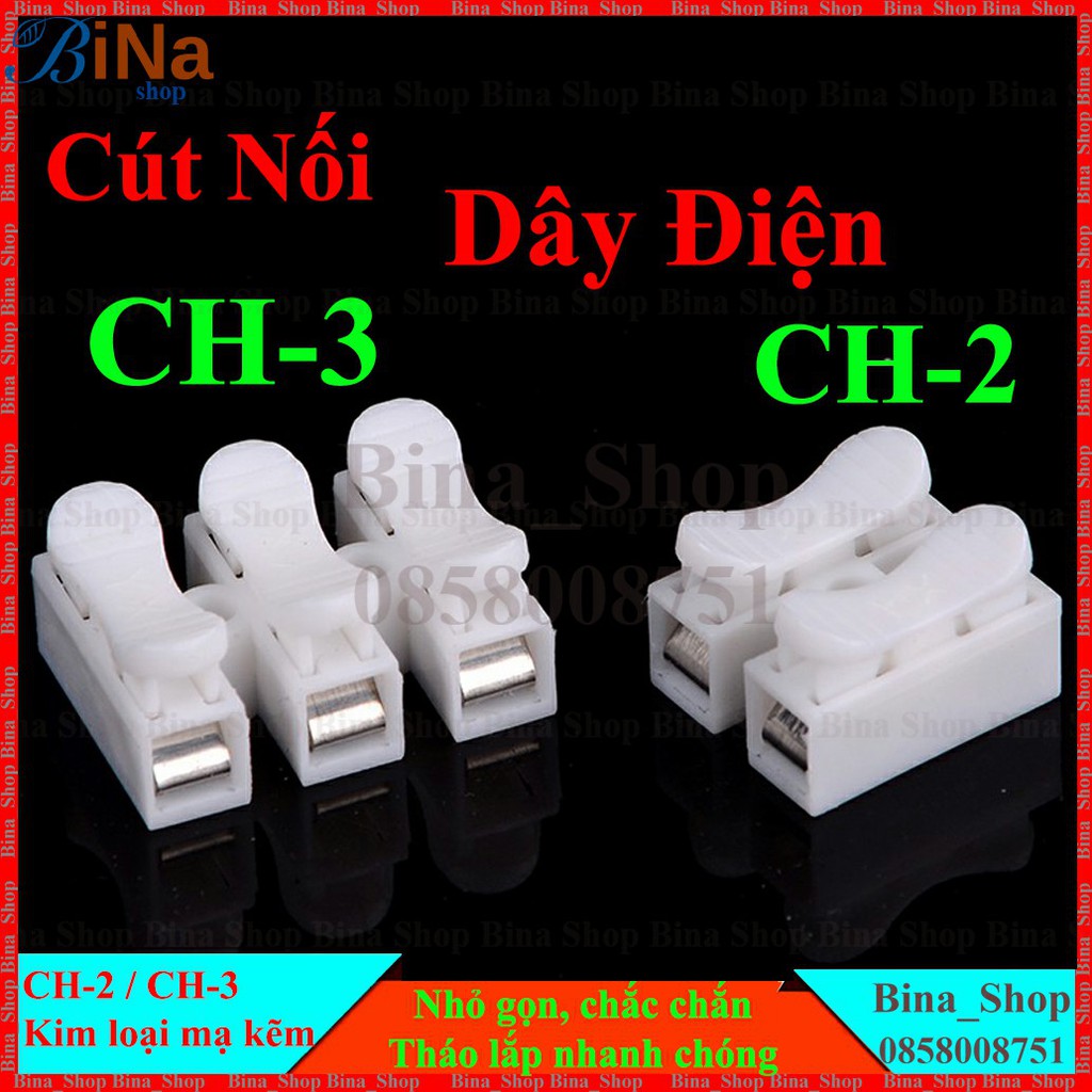 Đầu nối nhanh dây điện Cút nối dây điện CH2 CH3