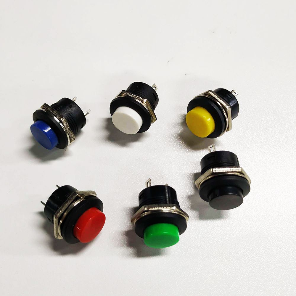 Bộ 2/5 Công Tắc Khởi Động Xe Hơi 16mm ON/OF Nhiều Màu Sắc Tiện Dụng