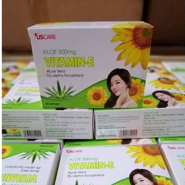 Bổ sung vitamin E giúp da căng mịn sáng đẹp hộp 30 viên chính hãng | Thế Giới Skin Care