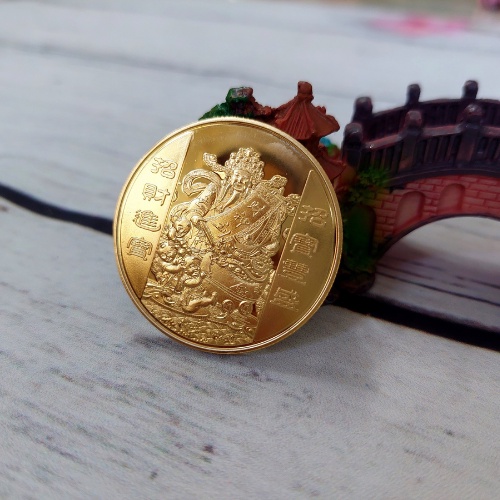 Đồng Xu Thần Tài Mạ Vàng May Mắn