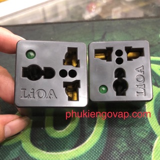 Đầu chuyển điện lioa từ 3 chân thành 2 chân