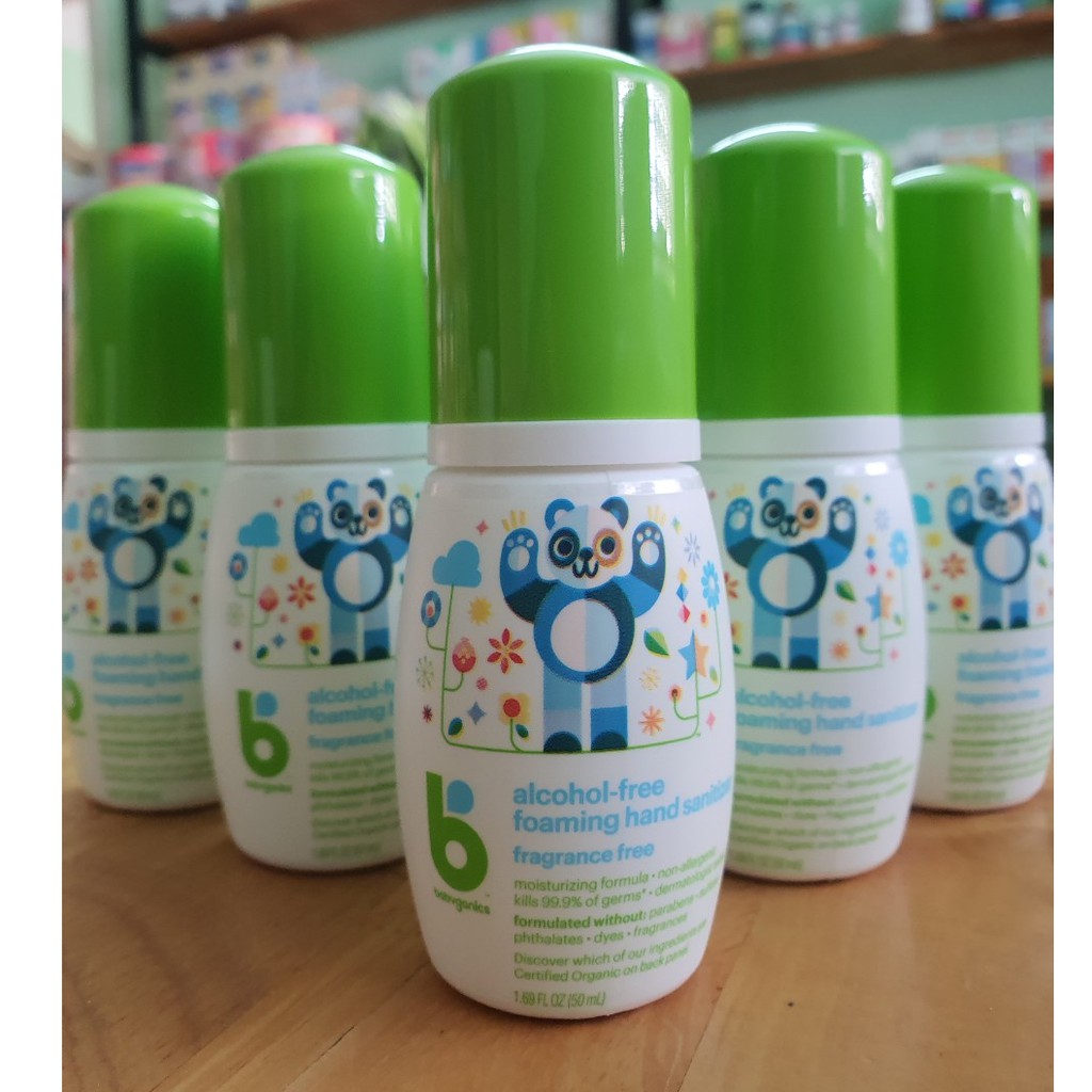 Nước rửa tay khô Babyganics cho bé