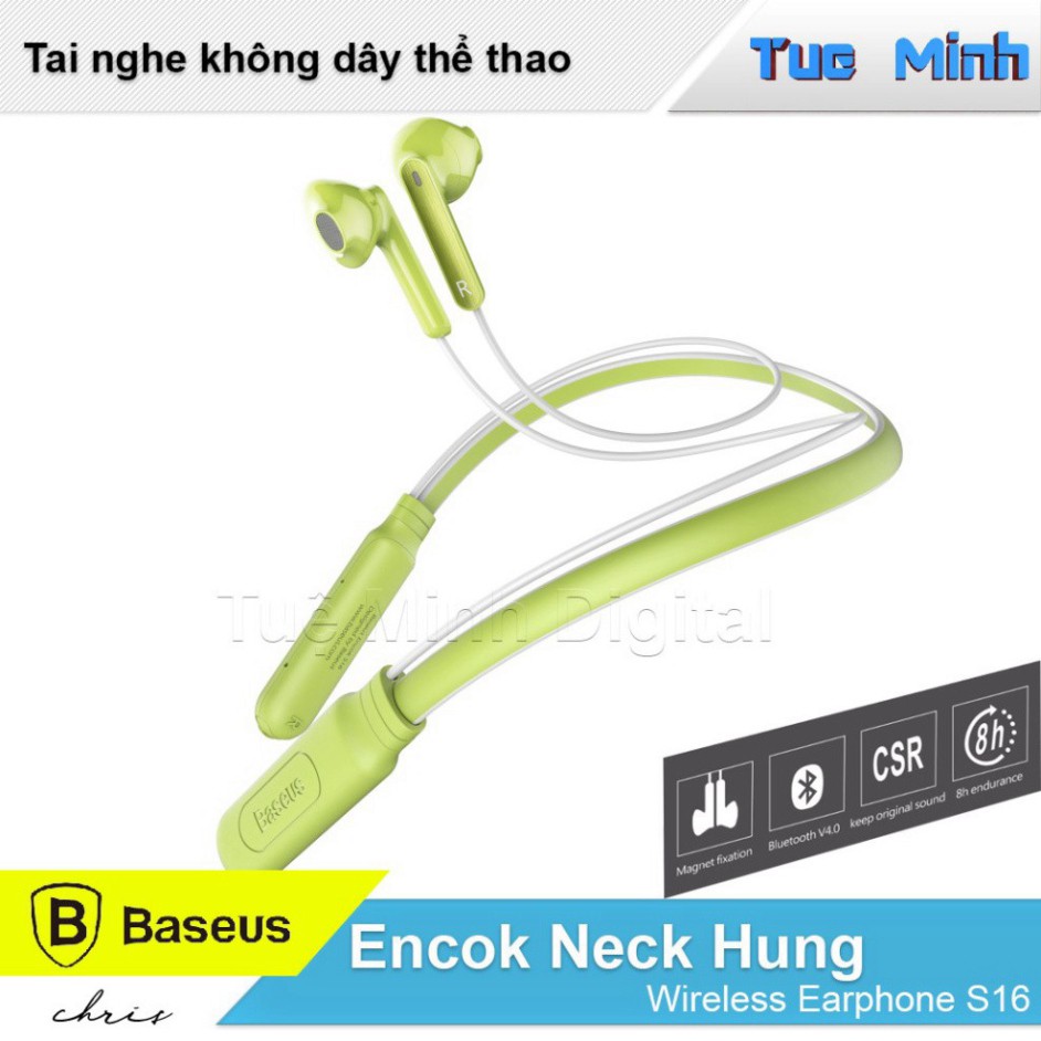 SIÊU RẺ QUÁ Ạ Tai nghe nhạc thể thao không dây bluetooth Baseus Encok Neck Hung Wireless Earphone S16 SIÊU RẺ QUÁ Ạ