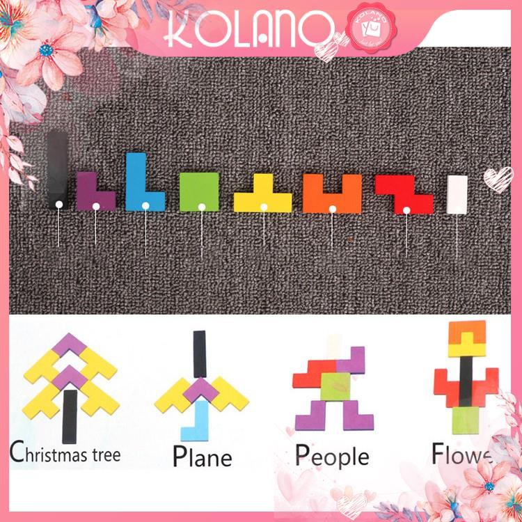 Đồ Chơi Xếp Hình Gỗ KOLANO Đồ Chơi Giáo Dục Trí Uẩn Tangram Nga Phát Triển Tư Duy Thông Minh TE-001212