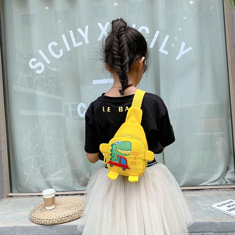 Túi Đeo Chéo Hình Khủng Long Hoạt Hình Đáng Yêu Cho Bé