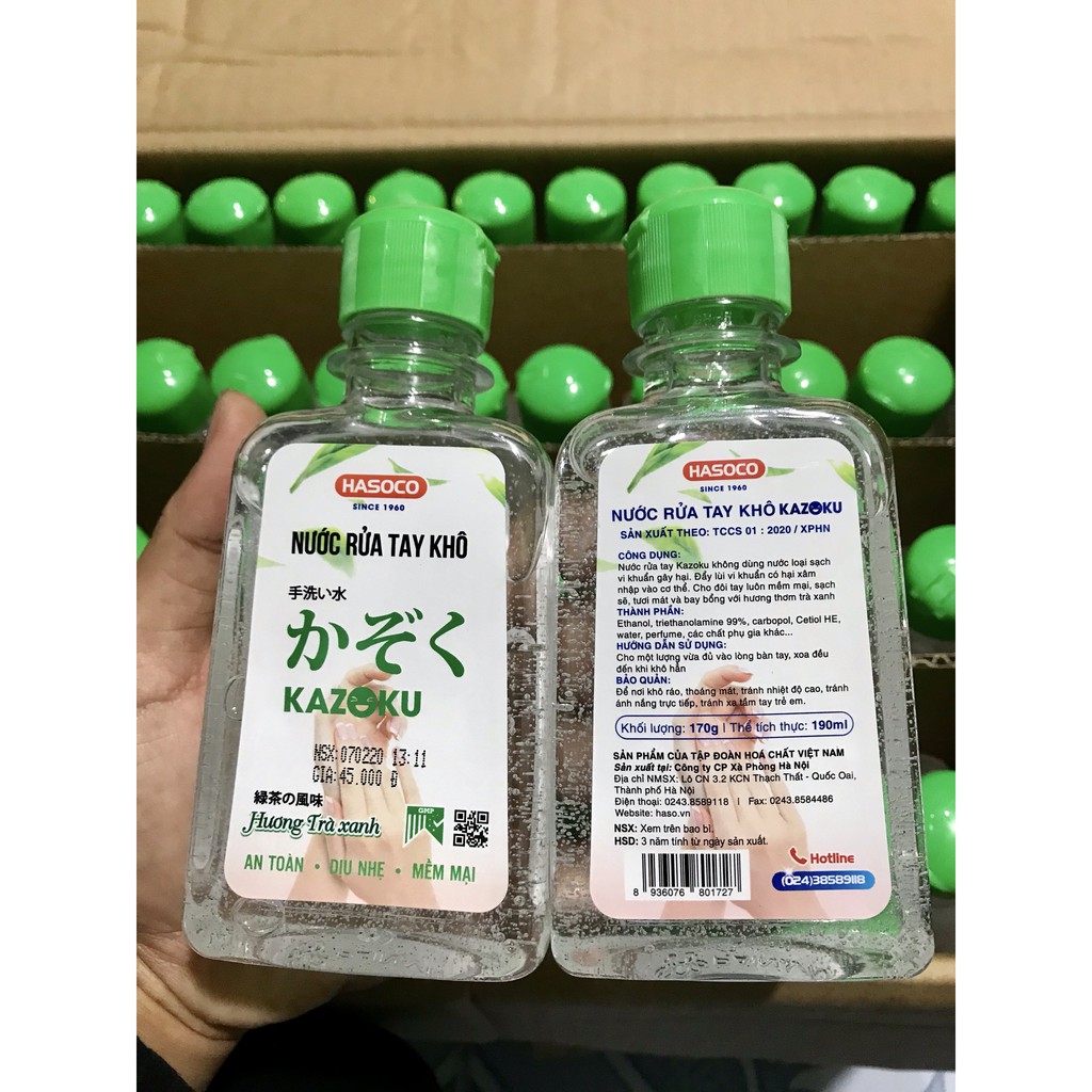 ✅(CHÍNH HÃNG) Nước Rửa Tay Khô HASOCO 190ml- An Toàn, Dịu Nhẹ,Mền Mại | BigBuy360 - bigbuy360.vn