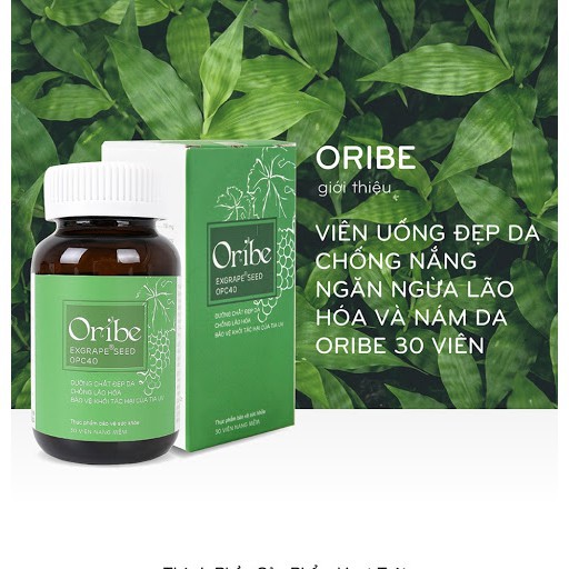 Viên uống đẹp da Oribe Exgrape Seed OPC40 30 viên | Thế Giới Skin Care