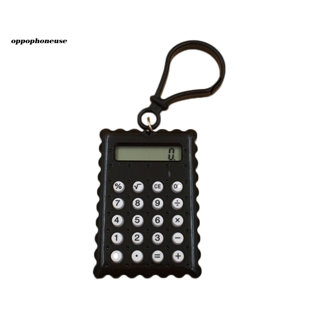 Máy tính bỏ túi mini thiết kế hình bánh quy đáng yêu tiện lợi