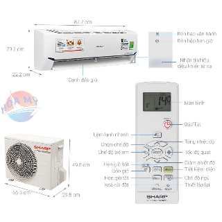 Máy lạnh SHARP Inverter 1HP AH-X9XEW