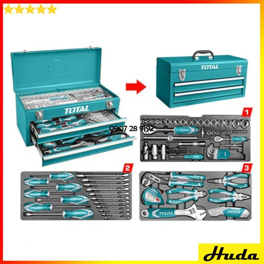 Bộ hộp đồ nghề công cụ dụng cụ đa năng 97 món Total Ingco
