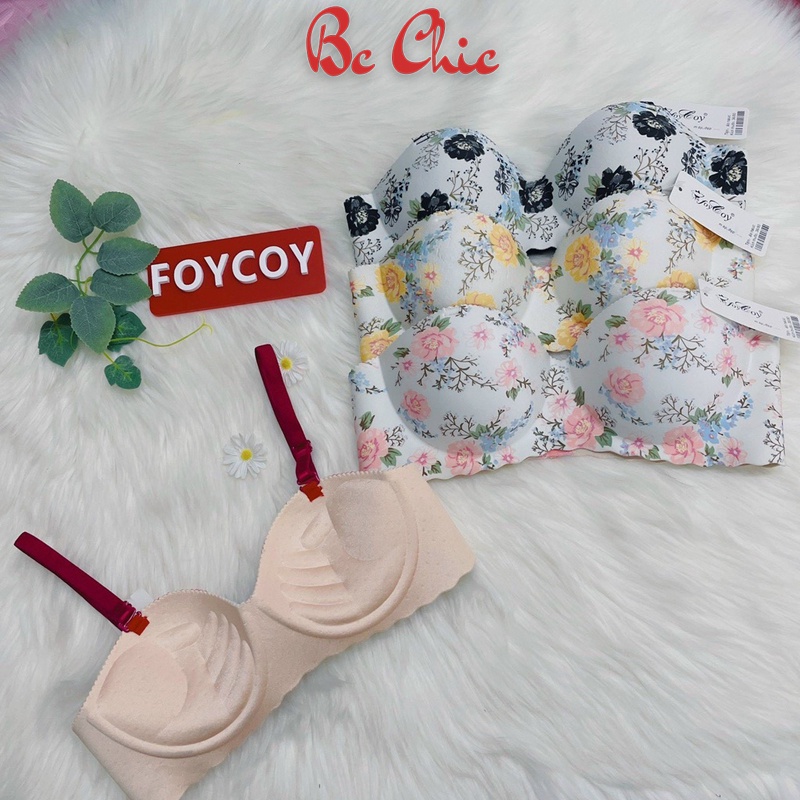 Áo lót su thông hơi 3D hoa hồng đệm dày  BC_CHIC LINGERIE