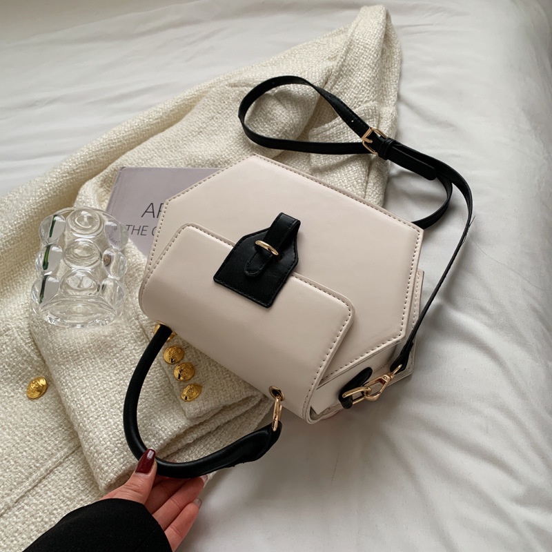 IELGY Túi Đeo Vai Đa Giác Màu Sắc Đơn Giản Thời Trang Cho Nữ