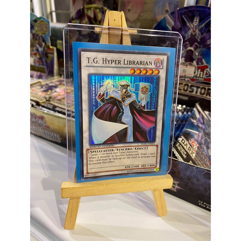 Lá bài thẻ bài Yugioh T.G. Hyper Librarian – Rare - Tặng bọc bài nhựa bảo quản