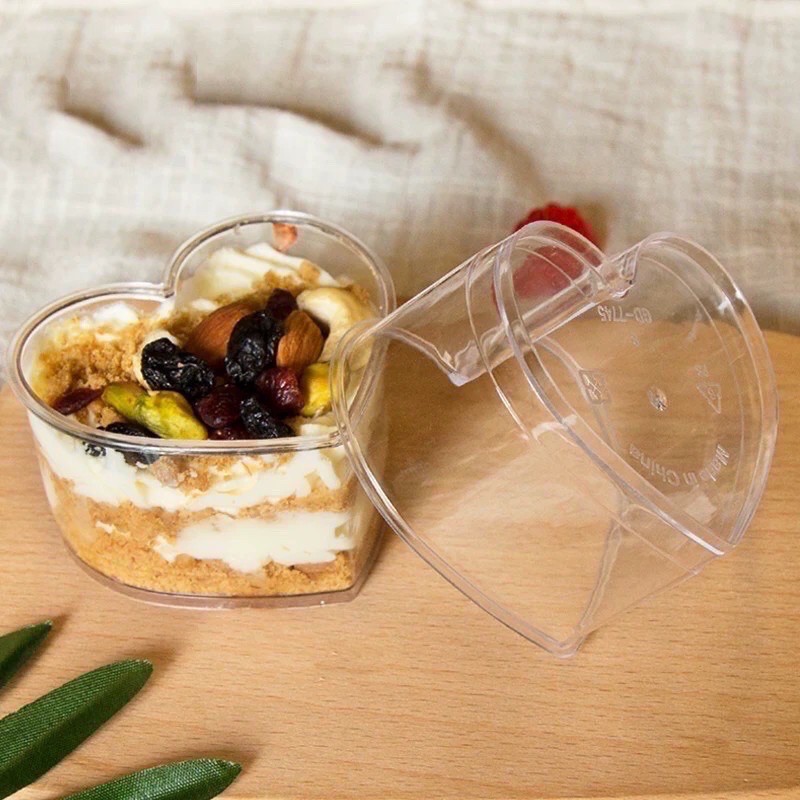 Combo 10 ly tim làm bánh mousse