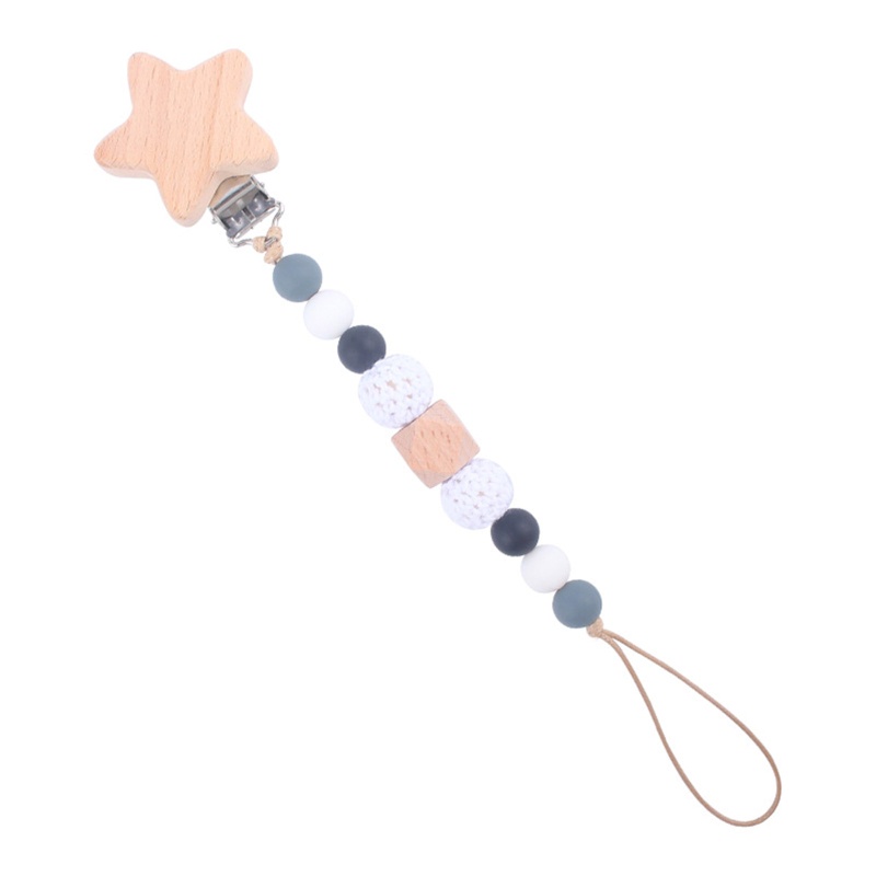 Đồ Chơi Kẹp Núm Vú Giả Bằng Kim Loại Cho Bé Gặm Nướu