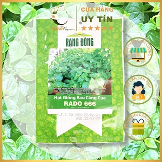 Hạt Giống Rau Càng Cua RADO 666 Vị chua, Giòn Ngon gói 0.5gr