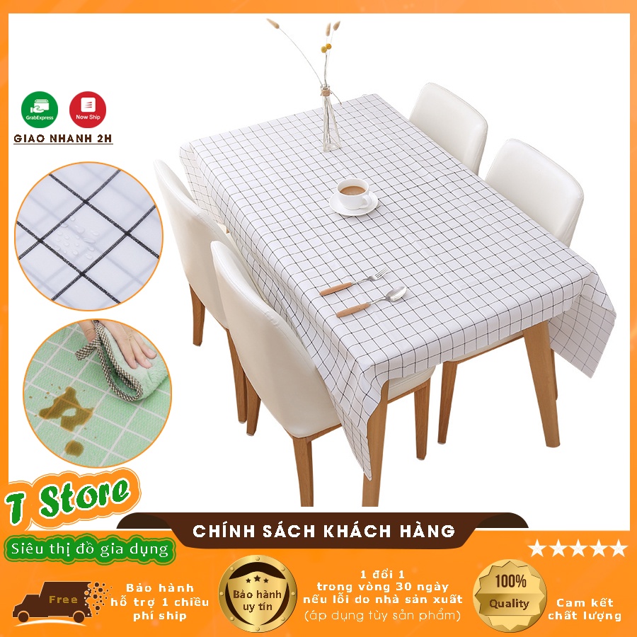 Tấm Khăn Trải Bàn Caro PVC Không Thấm Nước, Làm Phông Nền Chụp Ảnh, Bàn Học, Bàn Ăn Đa Năng Tiện Lợi