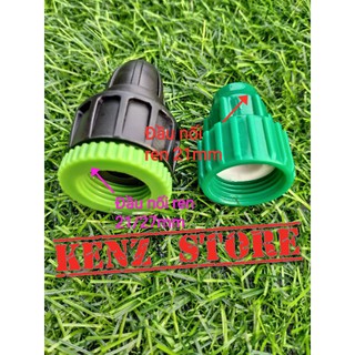 Đầu nối vòi nước ren 21mm hoặc 27mm cho ống nước 12mm, đầu nối 1/2" và 3/4"