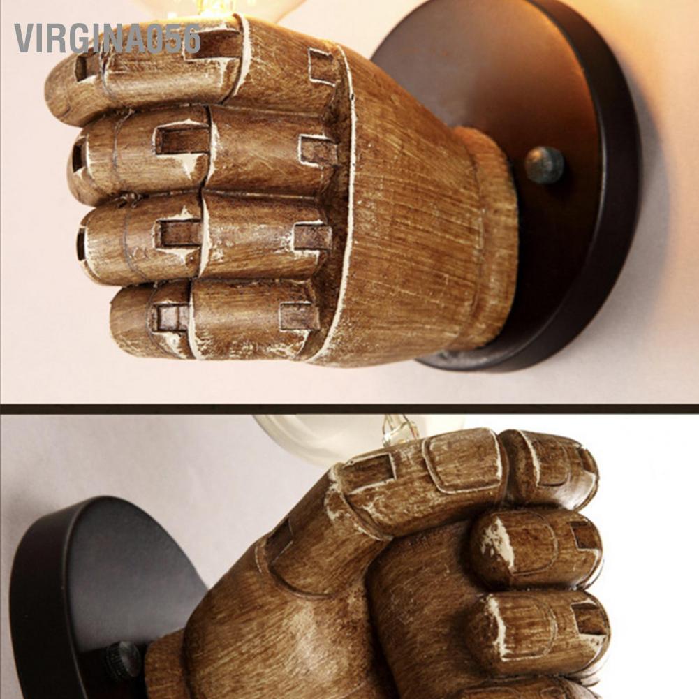 Virgina056 Người giữ đèn tường Trang trí hình dạng nắm tay mới lạ nghệ thuật cho quán bar Nhà hàng cà phê