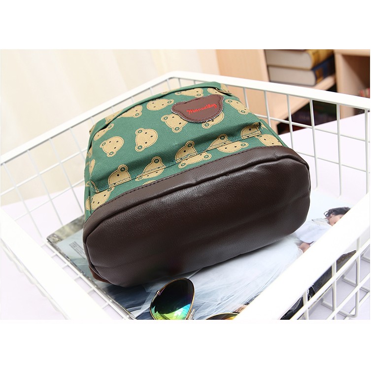 Ba lô hình gấu cho bé mẫu BLN16(xanh và đỏ)