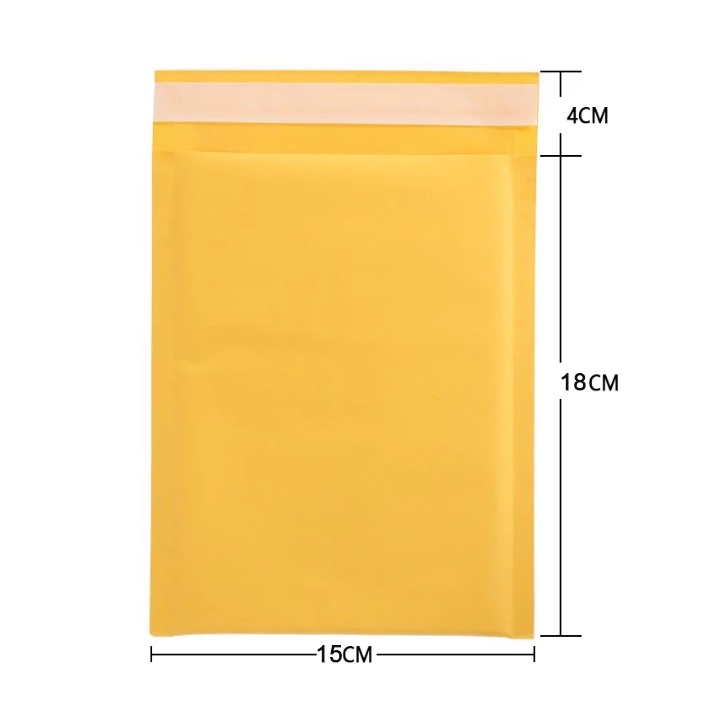 GIAO HỎA TỐC(15X18CM)Túi gói hàng niêm phong lót bóng khí chống sốc màu đen,trắng,hồng,bì thư