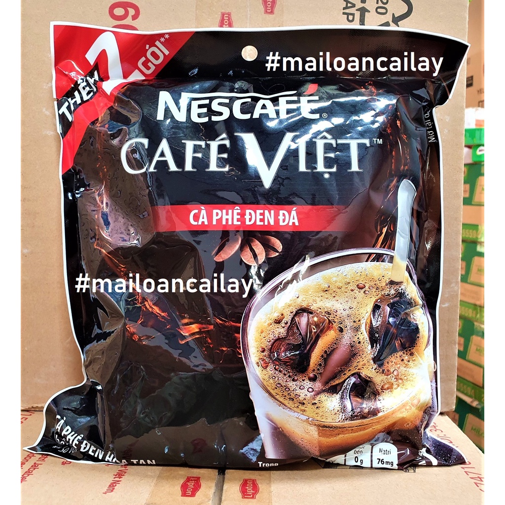 Cà phê đen hòa tan NesCafe Café Việt bịch 37 gói