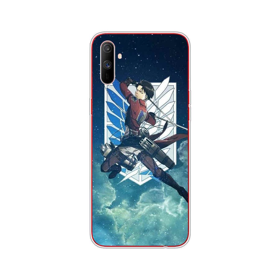 Ốp silicon Mềm In Hình Nhân Vật Trong Attack On Titan Cho Oppo Realme C3 / A1K / A37 / Neo 9 / F1 / A35 / F9 Pro