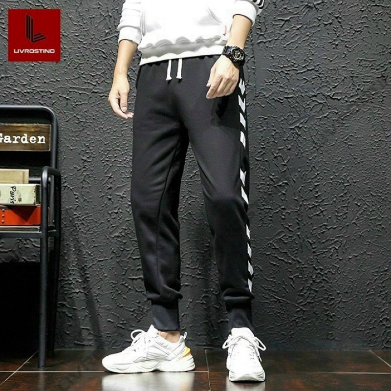 Quần thể thao nam nữ line mũi tên, Quần jogger nam nữ phối viền