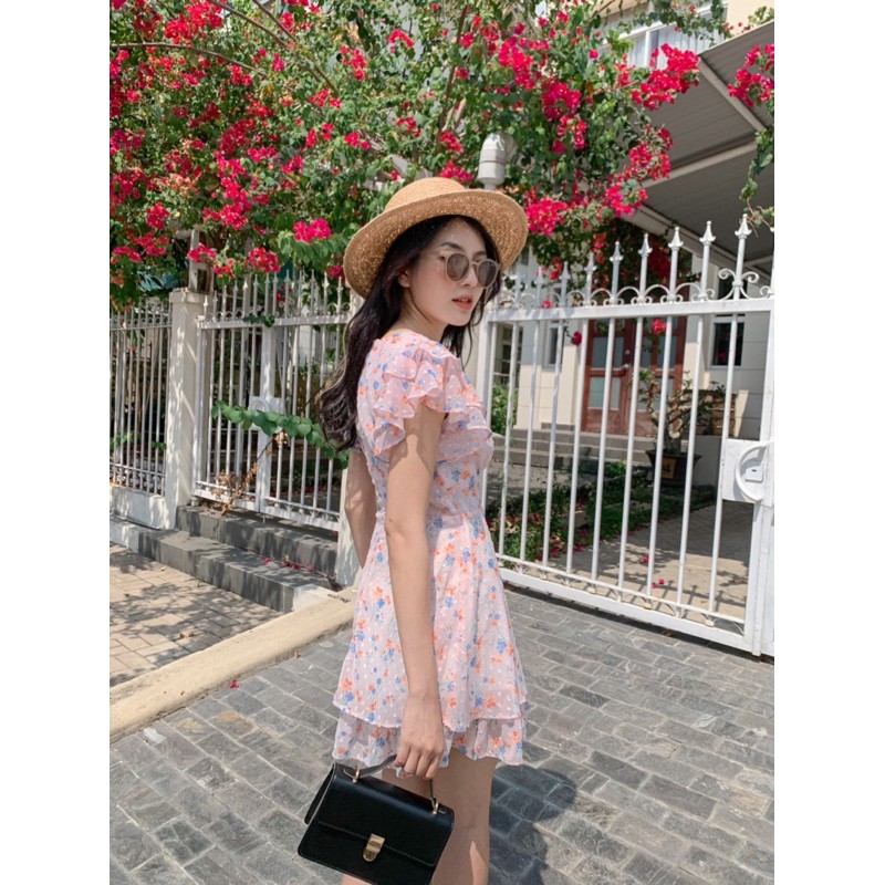 [Mã SKAMA06 giảm 8% tối đa 50K đơn 250K] Đầm EMILY - Tay cánh tiên thắt ngực | BigBuy360 - bigbuy360.vn