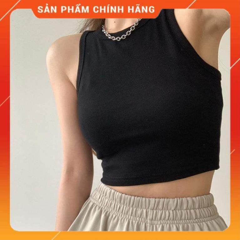 Áo Ba Lỗ Nữ Xuất Khẩu Dáng Croptop Cotton Tăm Siêu Mềm Mịn