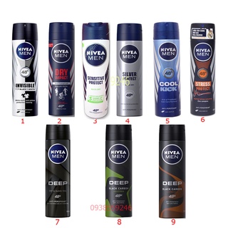 Xịt khử mùi Nivea men 150ml