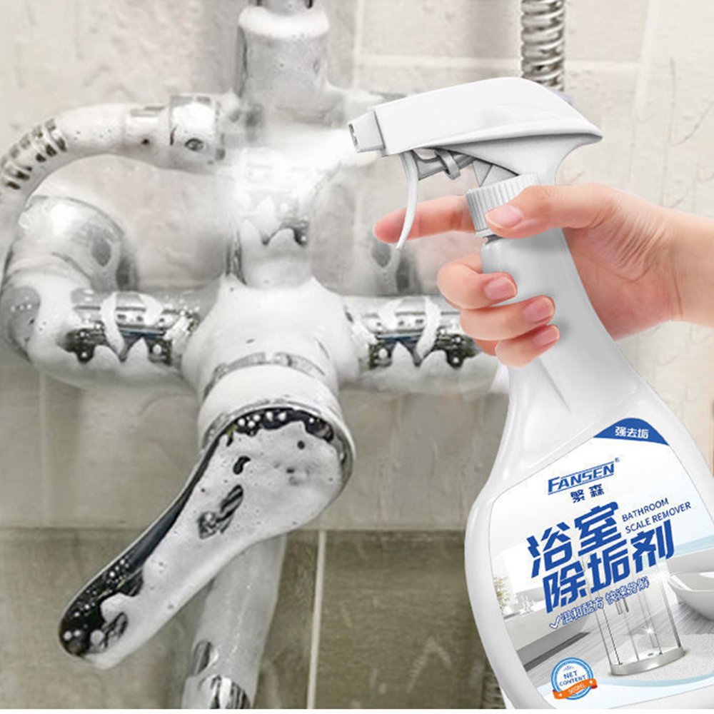 Nước xịt tẩy rửa Fansen 500ml vệ sinh phòng tắm nhà bếp vòi nước inox tẩy vòi sen tẩy gương kính tẩy cặn bồn rửa