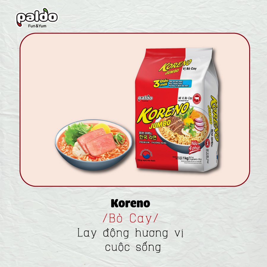 Mì Koreno Jumbo Hàn Quốc 1kg đủ vị | BigBuy360 - bigbuy360.vn