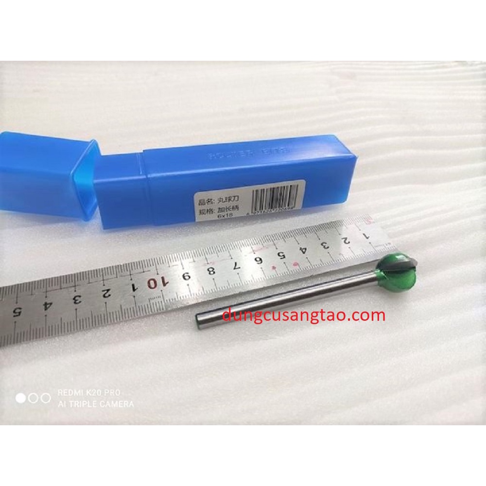 Mũi phá thô quả đào cán 6mm loại dài L90mm