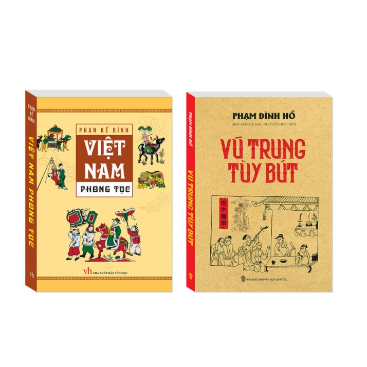 Sách - Combo 2 cuốn Việt Nam phong tục (bìa mềm)-Vũ Trung tuỳ bút (bìa mềm)