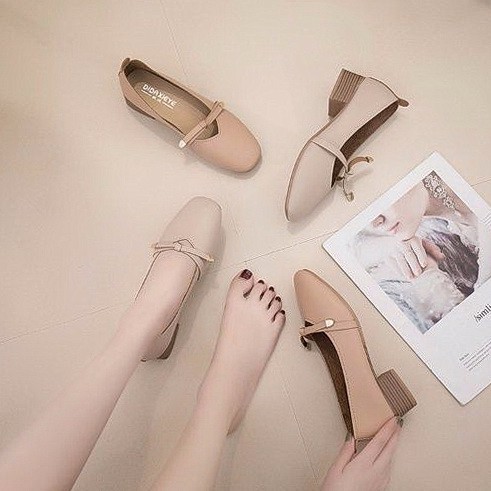 Giày Búp Bê Nữ Gót Vuông Thời Trang 2021 | BigBuy360 - bigbuy360.vn