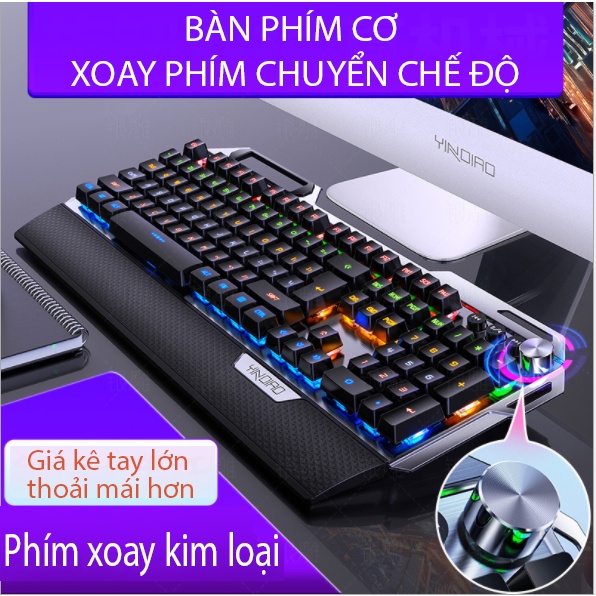 Bàn phím cơ Gaming Coputa Bàn phím máy tính chơi game có dây LED RGB K100 | BigBuy360 - bigbuy360.vn