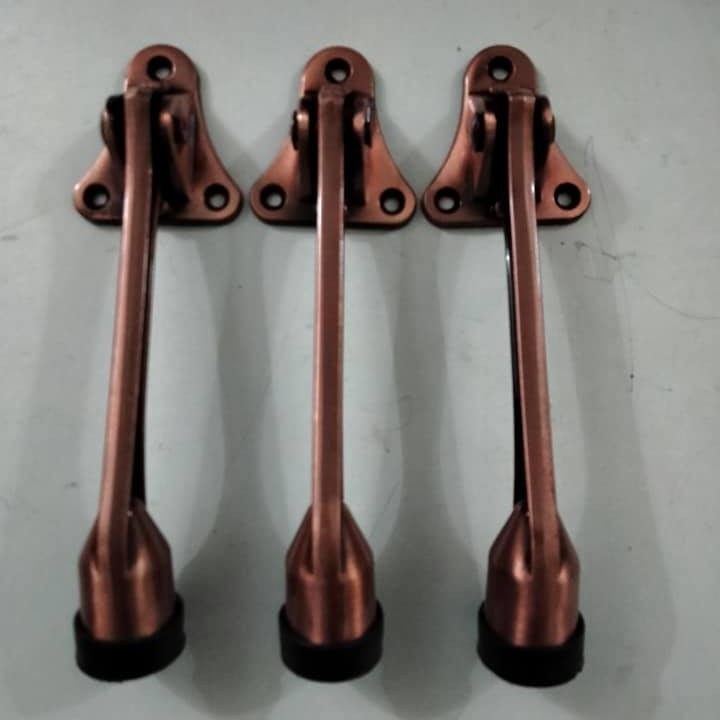 Compo 3 cái chặn cửa đa năng rẻ, giữ cửa chân đạp, chặn cửa an toàn màu nâu