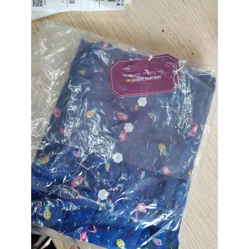 Áo váy sơ mi bé gái Sergent M 2-6 tuổiÁo cotton cao cấp xuất dư