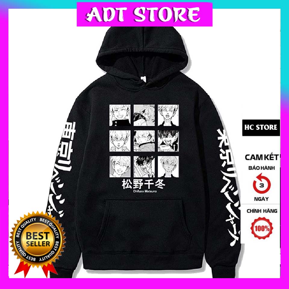 Mẫu áo Hoodie in hình Anime Tokyo Revengers Chifuyu Matsuno Manga mẫu mới độc đẹp giá siêu rẻ