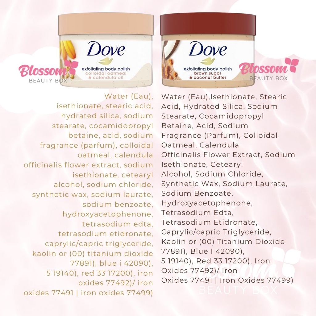 Tẩy da chết body Dove polish 298g Hàng Mỹ