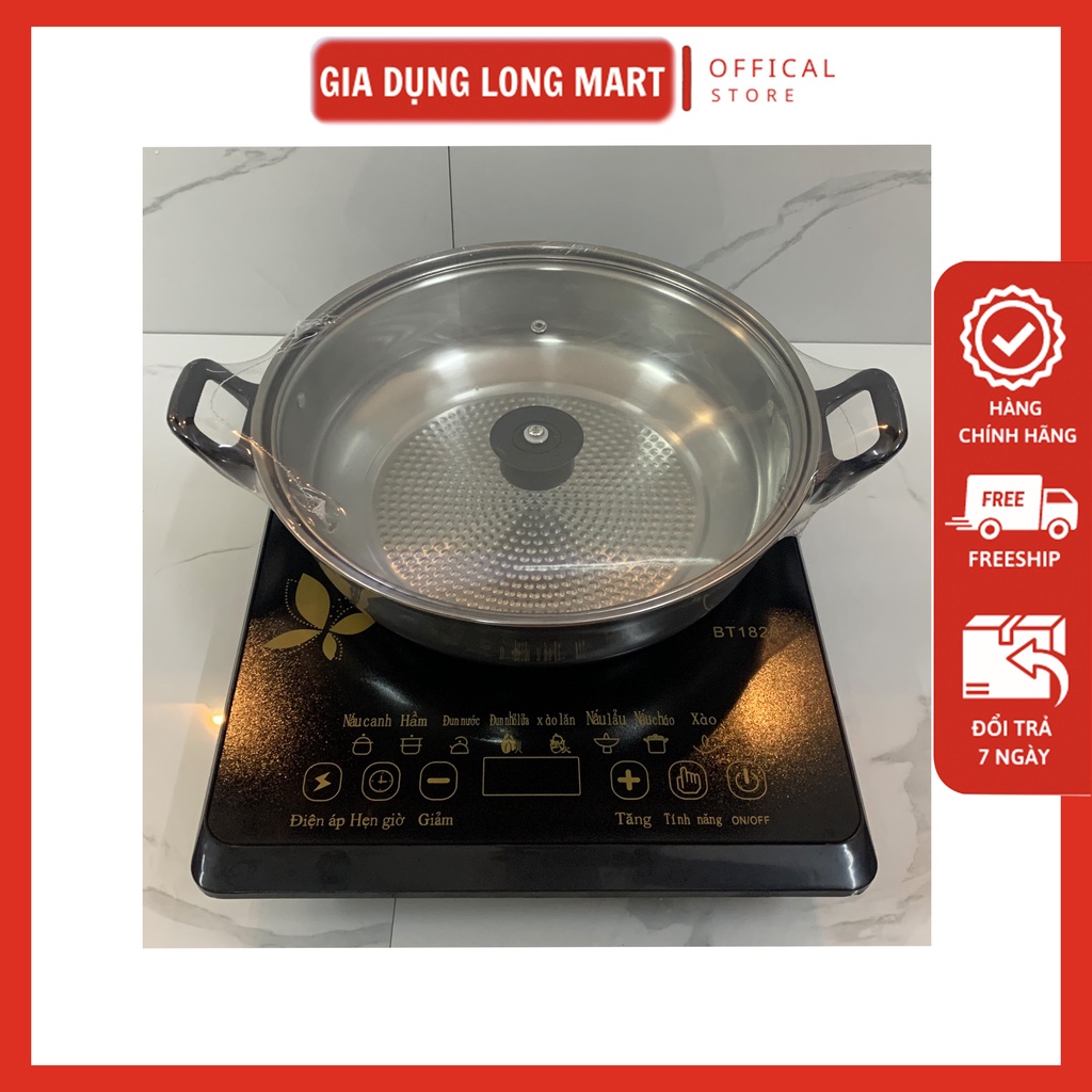 Bếp điện từ Media MD-BT1820 tặng kèm nồi - Bếp từ đơn phím cơ media md-bt1820 công suất 2000W