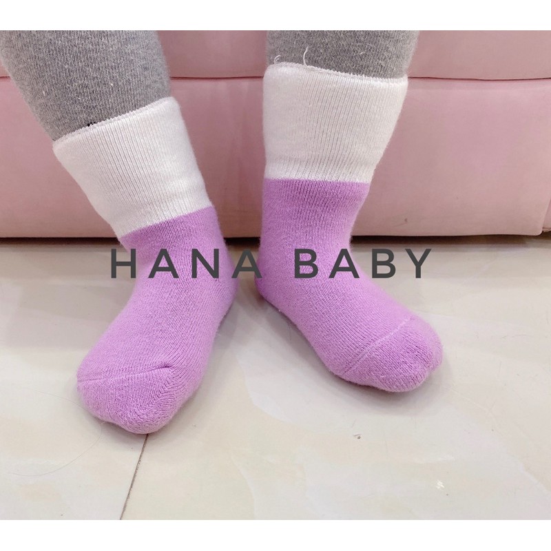 Set 4 tất lót lông dày cho bé