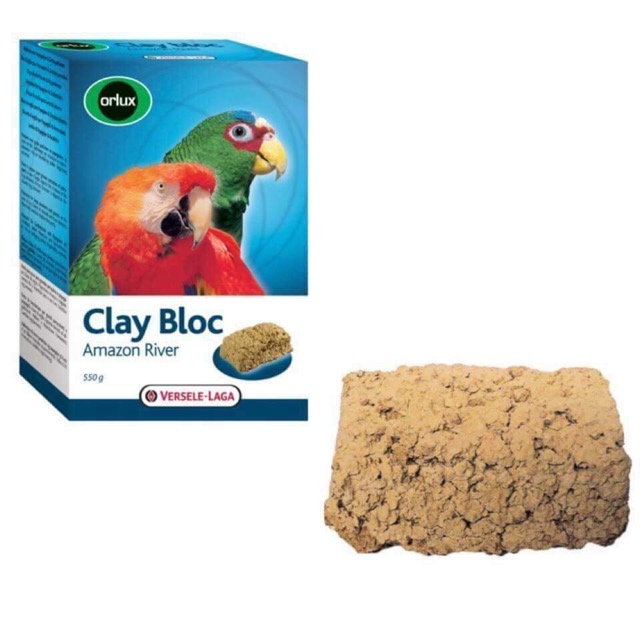 Khoáng đất sét Clay Bloc dành cho Vẹt viên 550g