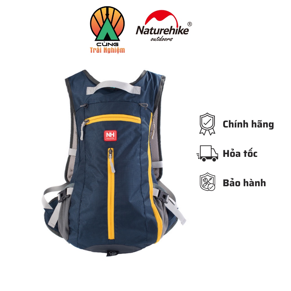 Balo Du Lịch, Dã Ngoại, Đạp Xe, Chạy Bộ NatureHike NH15C001-B, Dung Tích Lớn, Chống Thấm Nước, Thoáng Khí