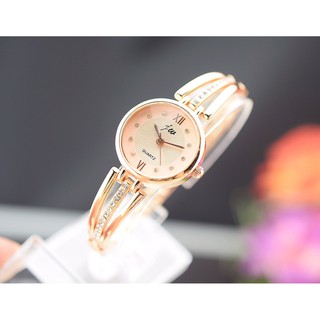 [SỈ] ĐỒNG HỒ NỮ DÂY KIM LOẠI LẮC TAY JW MS203 DÂY XOẮN ĐÍNH HẠT CAO CẤP CỰC ĐẸP