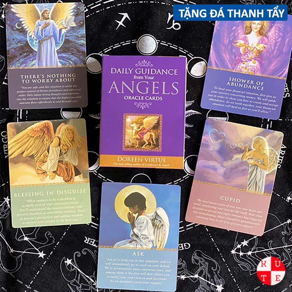 Bài Oracle Daily Guidance From Your Angel 44 Lá Tặng Đá Thanh Tẩy C193