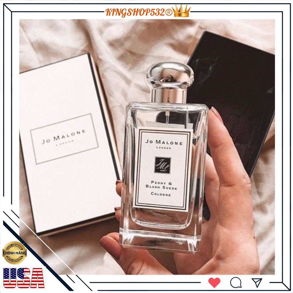 ❁ ❁ [Mẫu thử 10ml] Nước hoa Jo malone Peony & Blush Suede ♚♚